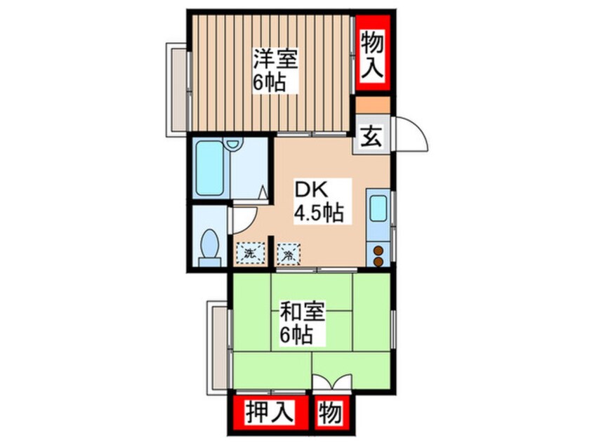 間取図 シャトーしらゆり