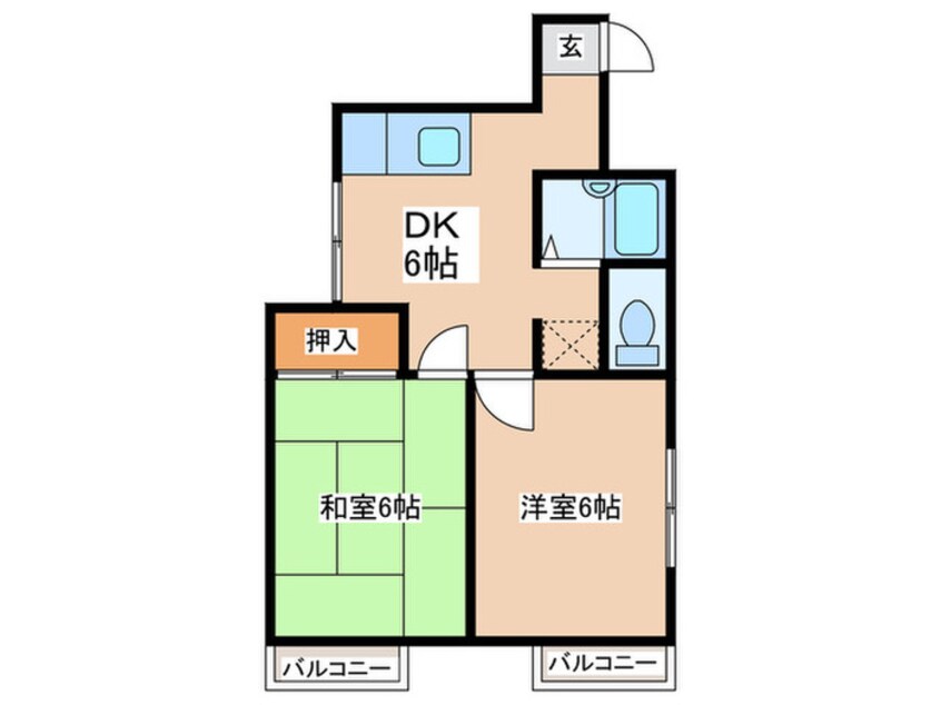 間取図 シャトーしらゆり