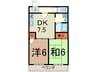 サンハッピ－桜井 2DKの間取り