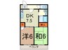 サンハッピ－桜井 2DKの間取り