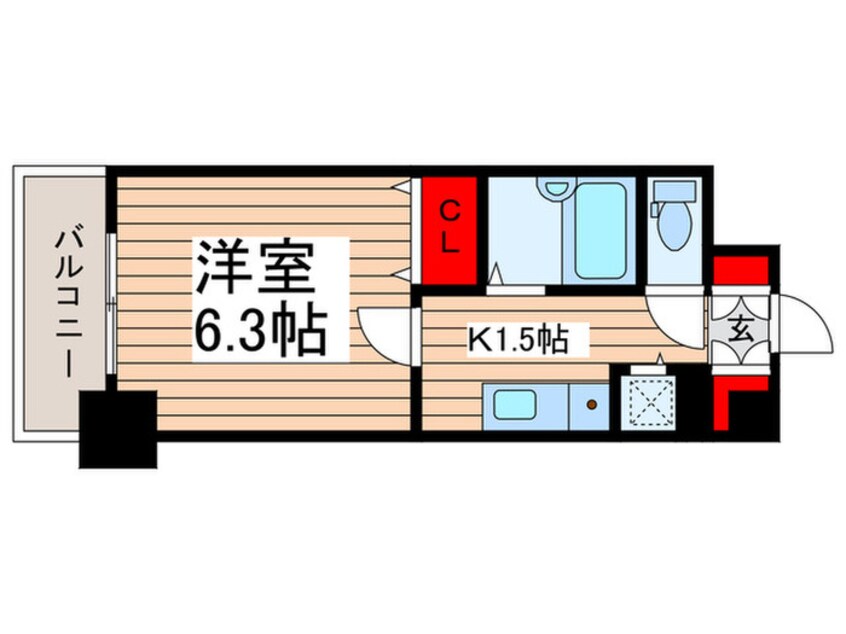 間取図 ドエルイン月島