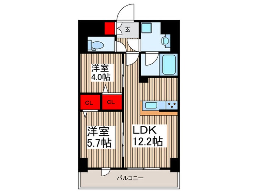 間取図 Ｅｖｅｒｇａｒｄｅｎ