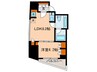 レジディア文京小石川Ⅱ 1LDKの間取り