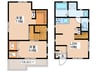 東豊田ステラ貸家 2LDKの間取り