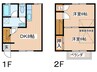 アイリスⅡ 2DKの間取り