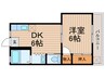 グリーンハイツ須賀 1DKの間取り