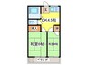 コーポ大竹 2DKの間取り