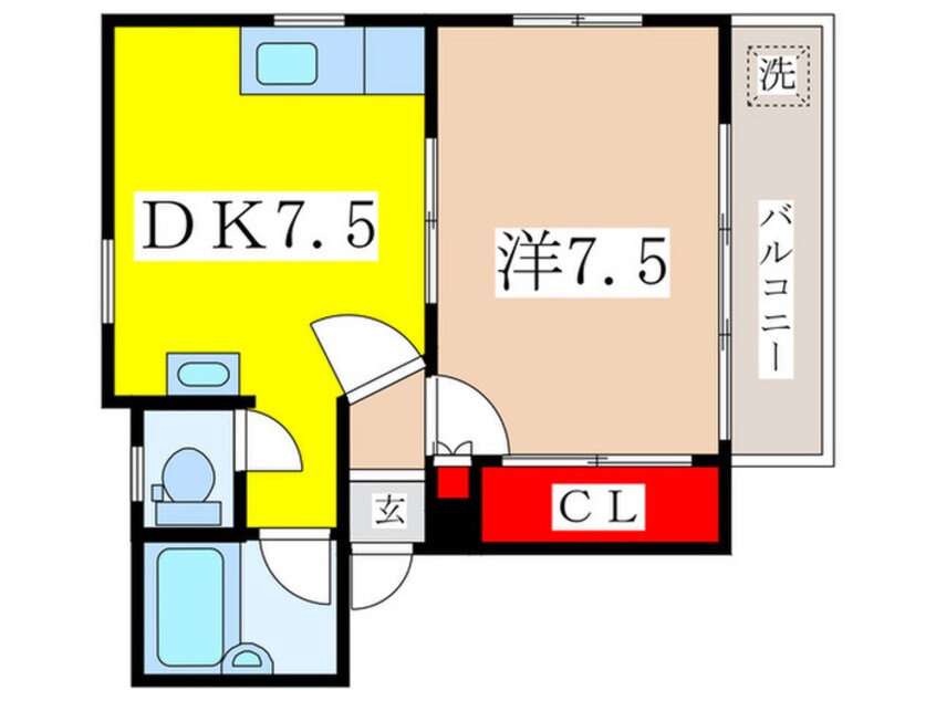 間取図 コーポ和楽