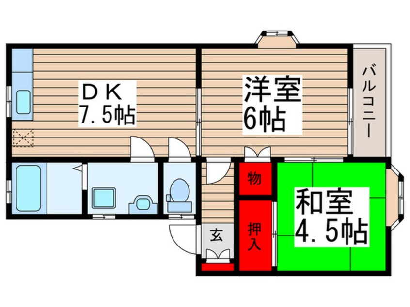 間取図 ハイツフロンティア