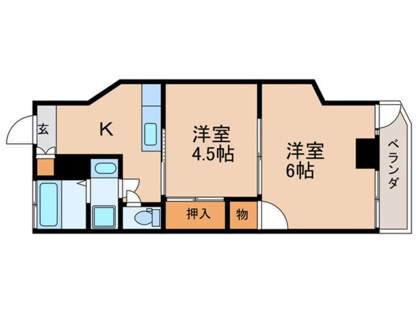 間取図 第2グリーンコーポラス