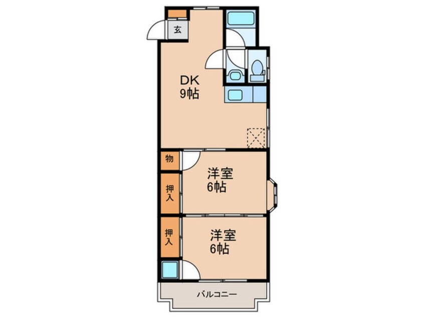 間取図 第2グリーンコーポラス