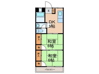間取図 第2グリーンコーポラス