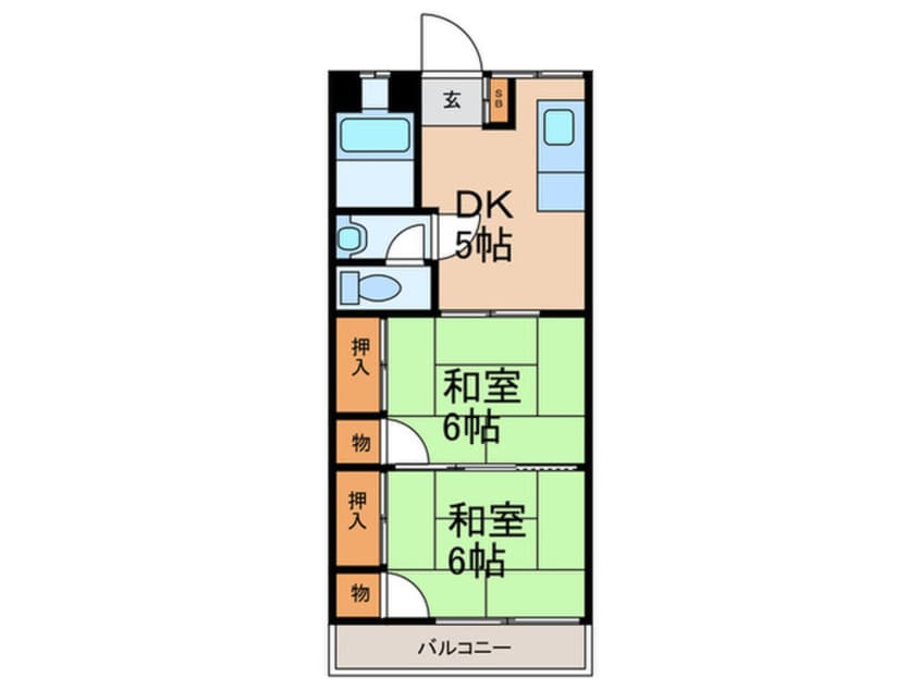 間取図 第2グリーンコーポラス