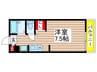 パークグランド天台 1Rの間取り