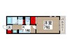 ＢｅｅＨｉｖｅ 1Kの間取り