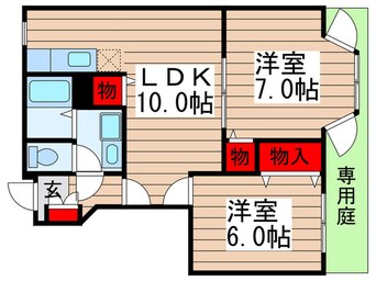 間取図 ポワール・メゾンⅠ番館