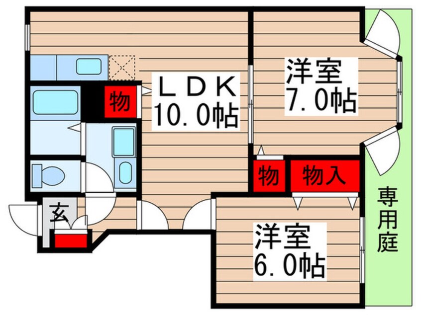 間取図 ポワール・メゾンⅠ番館