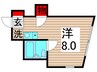 ｶ-ｻ4416 1Rの間取り