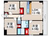 クレ・エスポワ－ル 3LDKの間取り