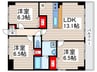 クレ・エスポワ－ル 3LDKの間取り