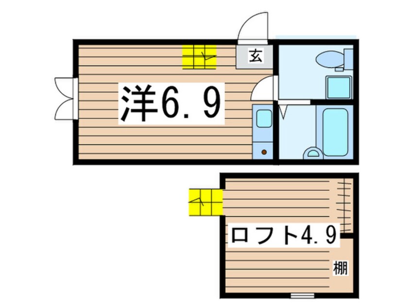 間取図 プリマ六番館