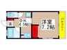 リバ－サイドハイツ５号館 1DKの間取り