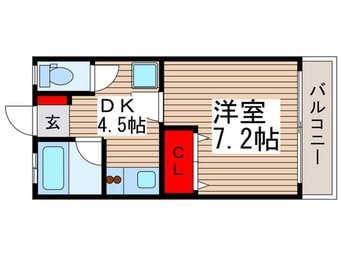 間取図 リバ－サイドハイツ５号館