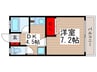 リバ－サイドハイツ５号館 1DKの間取り