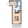 ハルホ・奏の杜・イースト 1Kの間取り