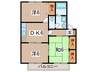 ヴィラモデルナＤ 3DKの間取り
