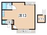 トーシンハイツ東林間 1Rの間取り