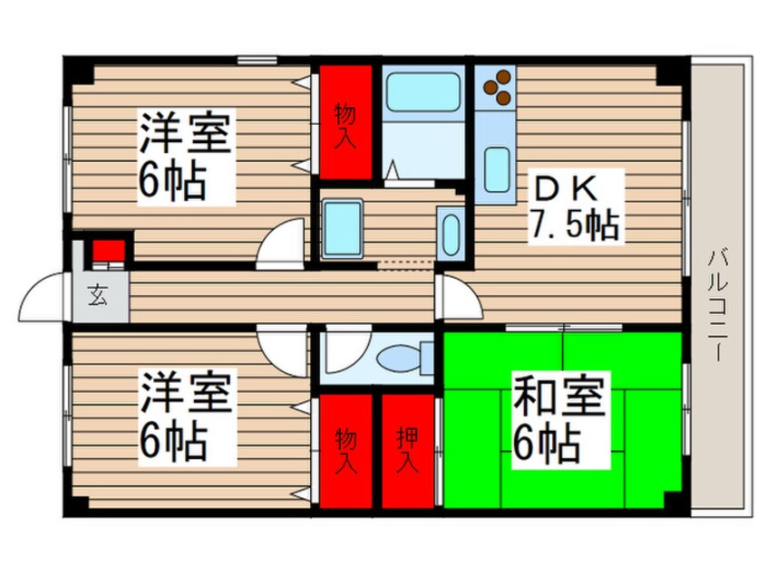 間取図 ハ－トピア２