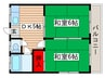 第２コーポ  田中 2DKの間取り