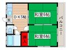 第２コーポ  田中 2DKの間取り