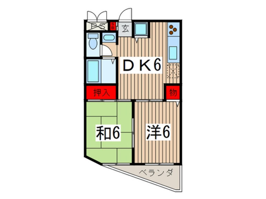 間取図 ＣＯＵＲＴ１０８