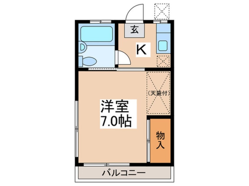 間取図 コ－ポ安田