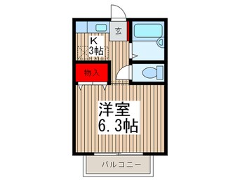 間取図 ボヌ－ル飯塚