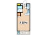 エクセレント海老名 1Rの間取り