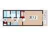 グレイス稲毛 1Kの間取り