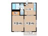 ベルテ東海岸 2Kの間取り