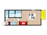 ユイマール 1Kの間取り