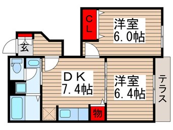 間取図 マリブコートみさき2