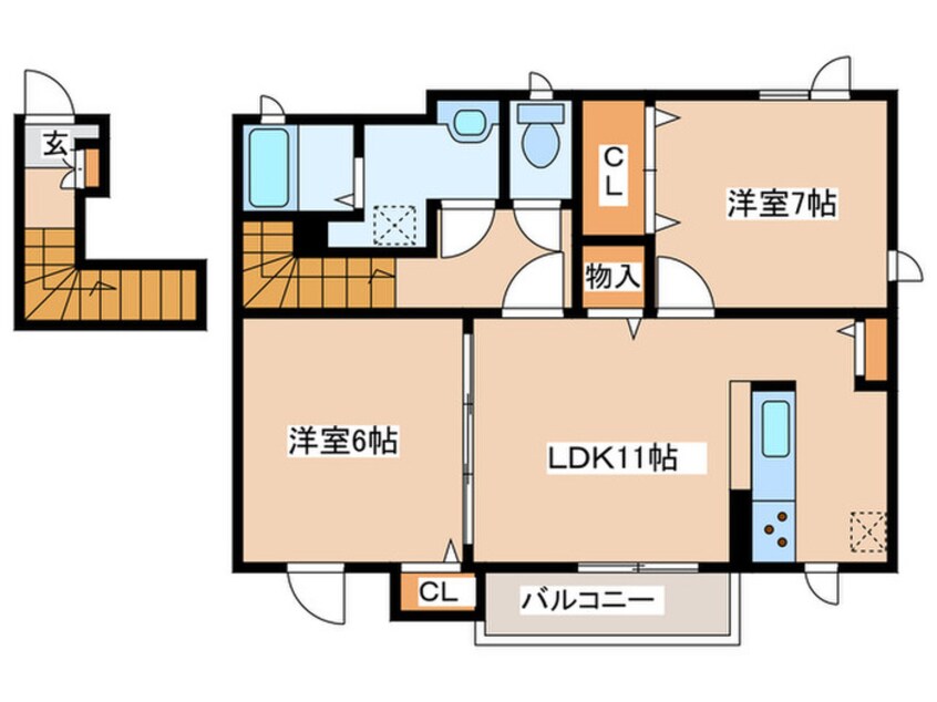 間取図 エスペランサⅢ