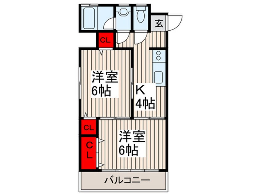 間取図 竹ノ塚グリーンハイツ