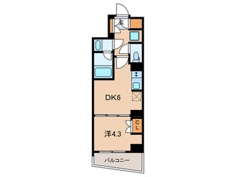 間取図 ﾊﾞｳｽﾌﾗｯﾂ品川ｷｬﾅﾙｻｲﾄﾞ