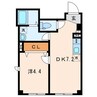チャコオル 1DKの間取り