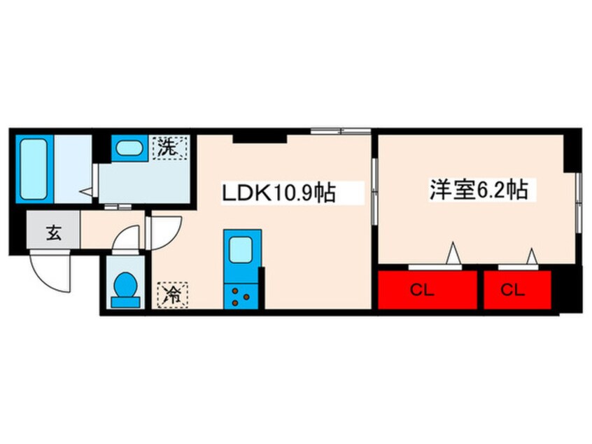 間取図 ルリアン東尾久