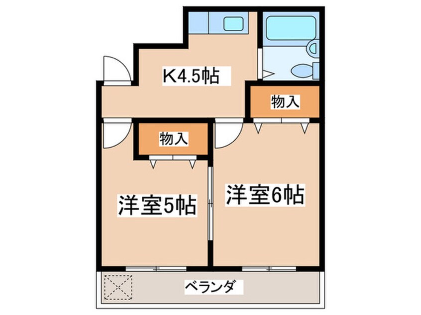 間取図 富士マンション(11号室)