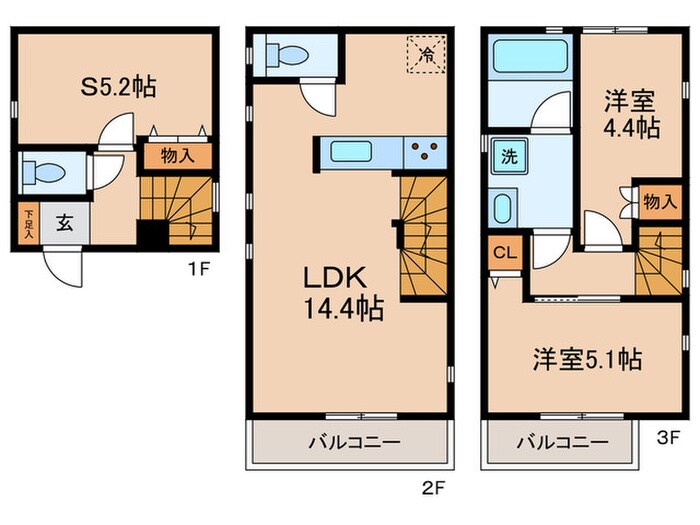 間取り図 Kolet二子新地#04