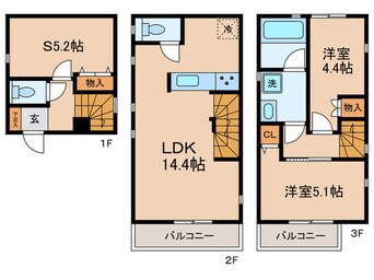 間取図 Kolet二子新地#04